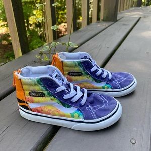 Crayola Vans toddler size 9 - zip back